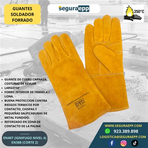 GUANTES SOLDADOR FORRADO Segura EPP