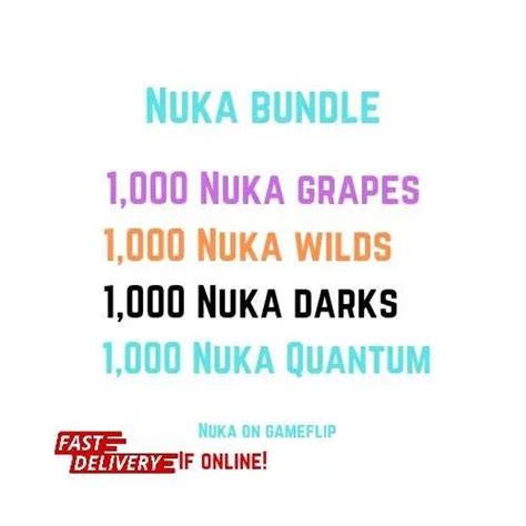 Nuka Bundle Game Items Gameflip