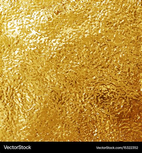 Golden foil texture background template Royalty Free Vector