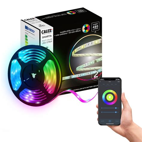 Calex Smart LED Striplight RGBW, 2m, remote control | Lights.co.uk