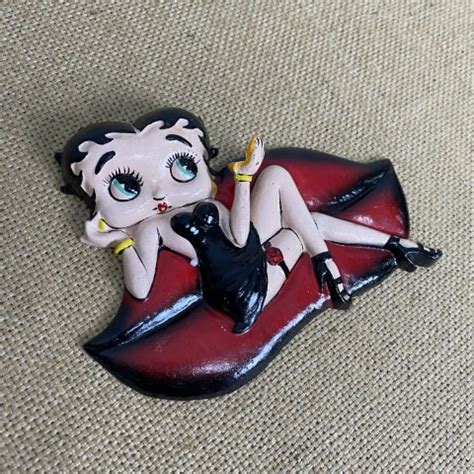 Cast Iron Betty Boop Wall Plaque Interiorwise French Vintage