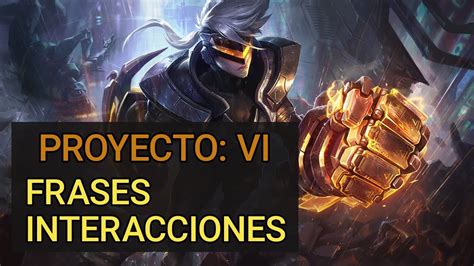 PROYECTO Vi Frases E Interacciones YouTube