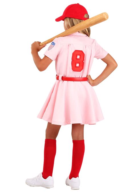 League of Their Own Luxury Kids Dottie Costume For Girls