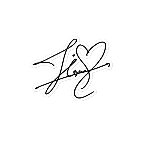 BLACKPINK Jisoo, Kim Jisoo Signature Sticker – kpophow