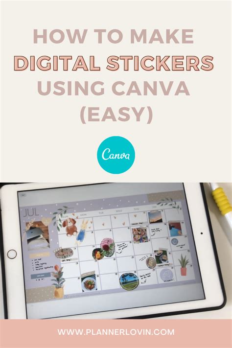 NEW VIDEO How To Make Digital Stickers Using Canva Easy FREE