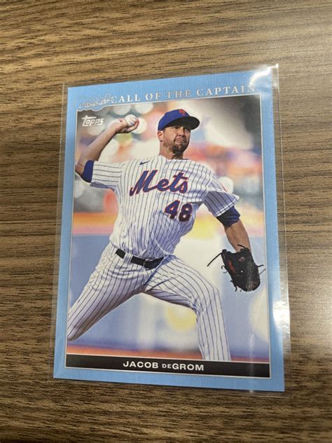 2022 Topps X Derek Jeter Call Of The Captain JACOB DEGROM Blue