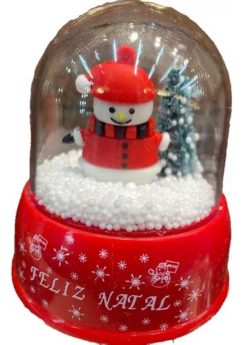 Globo De Neve Papai Noel Musical Luz 10cm MercadoLivre