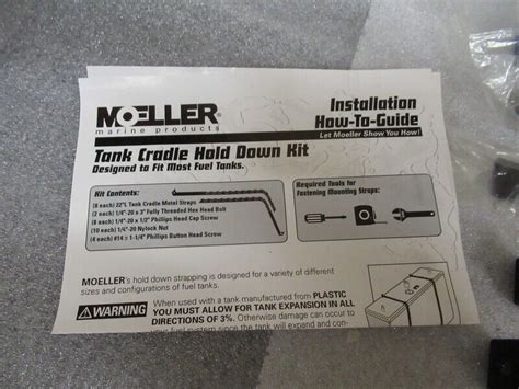 Moeller Metal Tank Cradle Install Kit For Sale Online Ebay