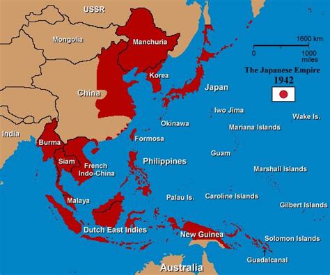 CBI Theater Map - Japanese Empire 1942