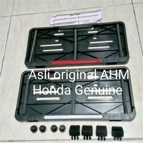 Jual Cover Tempat Plat Nomor Kotak Honda Asli Original AHM Genuine