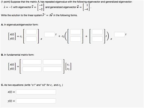 Solved Suppose That The Matrix A Has Repeated Eigenvalue