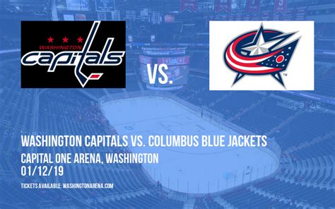 Washington Capitals vs. Columbus Blue Jackets Tickets | 12th January ...