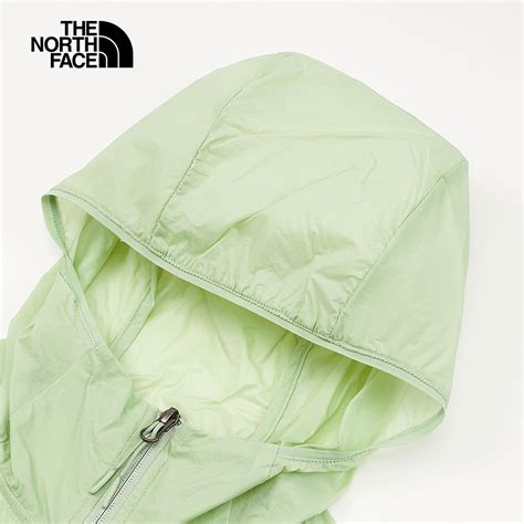 The North Face 北面 男款綠色防風防潑水防曬品牌標語連帽外套7wdqi0g Pchome 24h購物