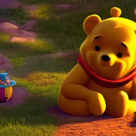 Unreal Engine 5 Render Of Winnie The Pooh In Space Stable Diffusion