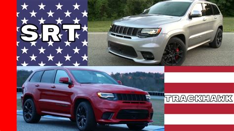 2018 Jeep Grand Cherokee Trackhawk Vs 2017 Jeep Grand Cherokee Srt Youtube