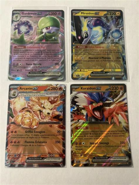 LOT 4 CARTES ex Pokémon EV1 Écarlate Et Violet FR NM EUR 13 00