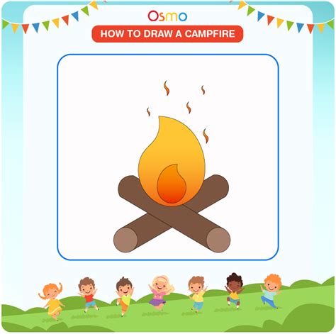 How To Draw Fire Step By Step For Kids