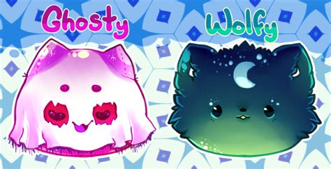 Ghosty And Wolfy Blobs Auction Closed By Wafkie On Deviantart