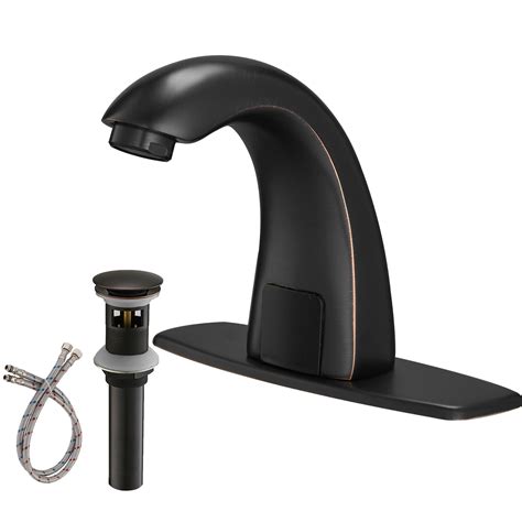 Bwe Automatic Sensor Touchless Bathroom Sink Faucet Oil Rubbed Bronze