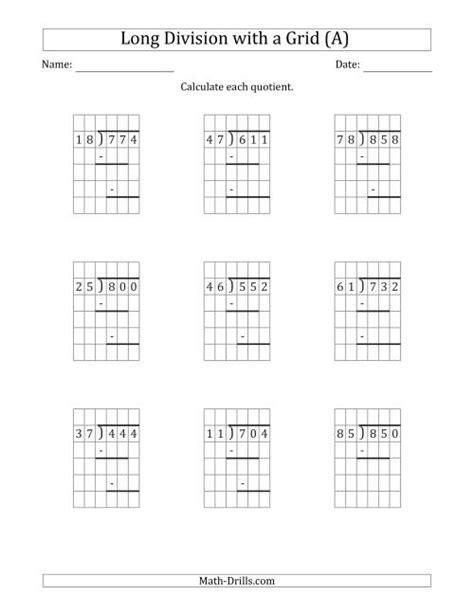 Division Answers With Remainders