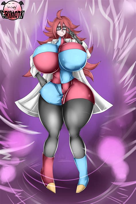 Rule 34 Android 21 Android 21 Human Big Breasts Bimbo Black Gloves Blue Eyes Breasts Bigger