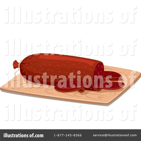 Salami Clipart 1294575 Illustration By BNP Design Studio