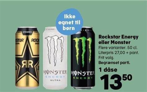 Rockstar Energy Eller Monster Tilbud Hos SuperBrugsen