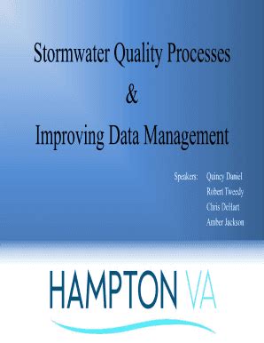 Fillable Online Stormwater Quality Processes Fax Email Print Pdffiller