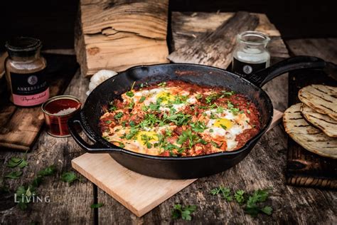 Shakshuka Mit Chorizo Aus Der Gusspfanne Livingbbq De