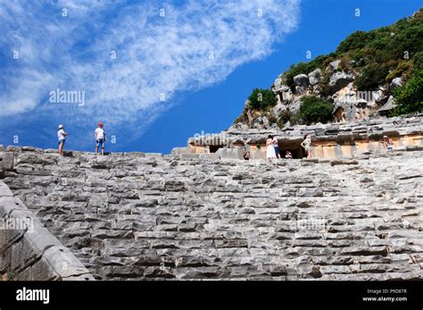 Greco-Roman amphitheatre of the ancient Myra, Turkey Stock Photo - Alamy