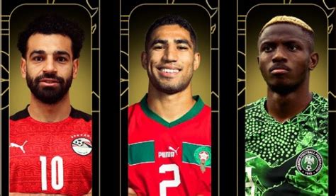 Afrique Salah Hakimi Et Osimhen Les Trois Finalistes Du Ballon D Or