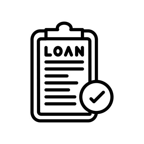 Loan Application Icon In Vector Illustration 33543857 Vector Art At