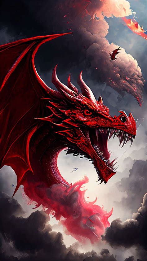 Red Dragon Smartphone Wallpaper by Vallminnon on DeviantArt