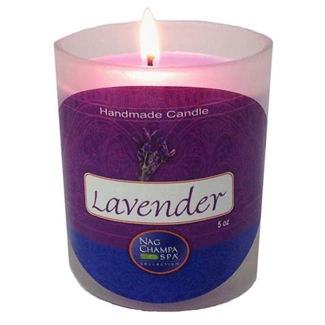 Lavender Candle Jar From Nag Champa Spa