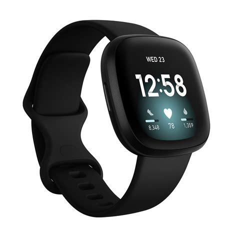 Fitbit Versa 3 Smart Watch Black Best Fitness Tracker