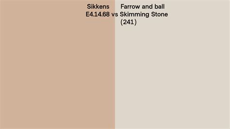 Sikkens E4 14 68 Vs Farrow And Ball Skimming Stone 241 Side By Side