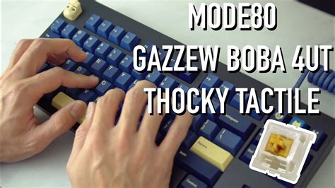 Mode Brass Plate Gmk Matrix Typing Sounds Gazzew Boba U T