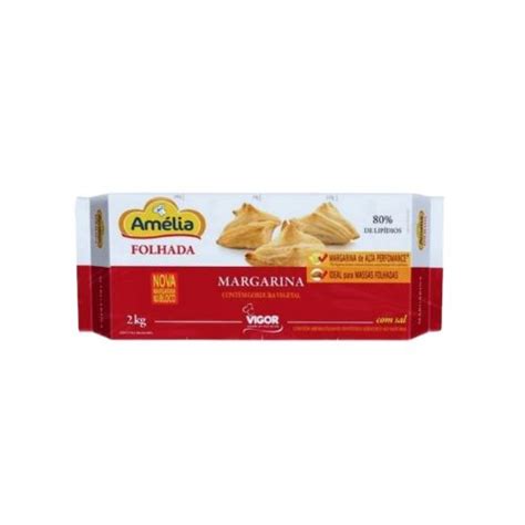 Margarina Amelia Folhada - Margarina Folhada Amélia 2 kg - Panvip