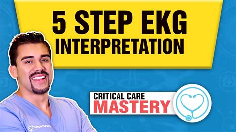 Ekg Rhythms 5 Step Interpretation Easy How To Youtube