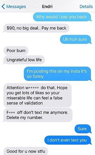 Guy Launches Vicious Text Rant After His Tinder Date Refuses To Have Sex Her Ie