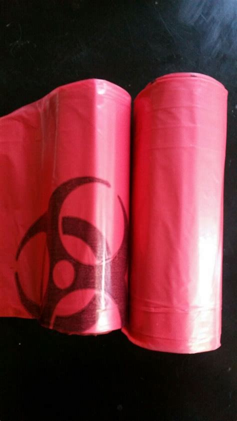 Medegen Biohazard Waste Bags 47 71 32 Gallon 31 X 41 Redblack Roll Of