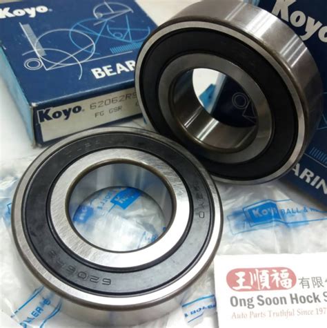 6206 2RS Bearing Koyo Mercedes 722.6 Gearbox W123 W124 rubber sealed ...