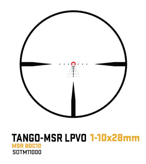 Sig Sauer Tango Msr 1 10x28 Ar 15 Optic Bdc10 Reticle Tango6 Nib