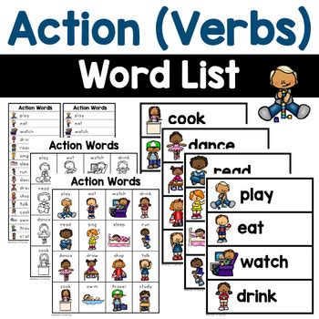 list  action words