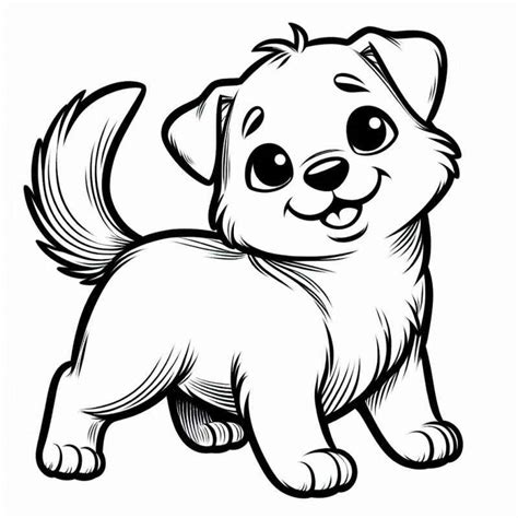 Cachorro Para Colorir E Imprimir - Desenhos de Cachorros para Imprimir e Colorir