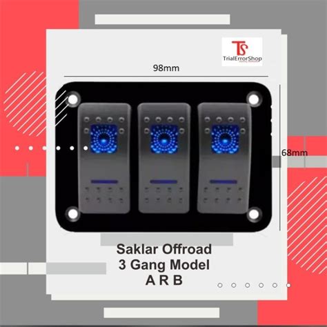 Jual Saklar Offroad Gang Switch Panel Arb Models Kodebr Shopee