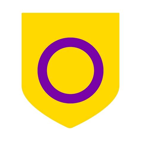 Premium Vector Intersex Pride Flag In Shape