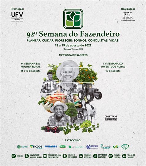 Viçosa Semana do Fazendeiro está inscrições abertas Primeiro a Saber