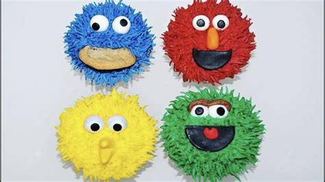 Cake Decorating Tutorials How To Make SESAME STREET CUPCAKES