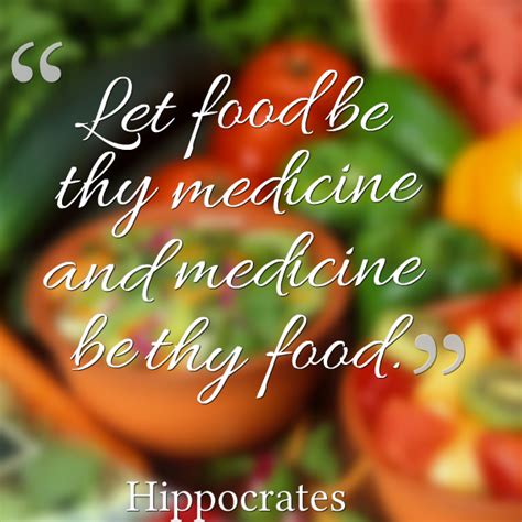 Let Food Be Thy Medicine And Medicine Be Thy Food